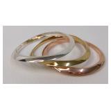 Chloe & Isabel Tri Color Bangle Bracelets