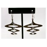 Artisan Mixed Metal Dangle Earrings
