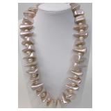 1980s Pearlized & Faux Pearl Necklace