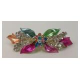 Colorful Rhinestone Pastel Metallic Hair Barrette