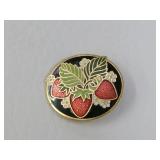 Hallmark Enamel Strawberry Pin Brooch