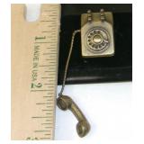 Brass Rotary Phone Lapel Pin