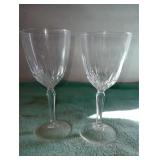 Crystal wine glasses
