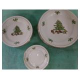 Christmas dinnerware