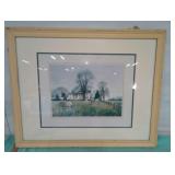 Framed horse picture