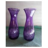 Purple vases