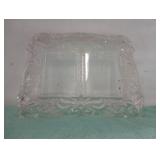 Etched glass picture frame