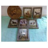 Framed horse pictures