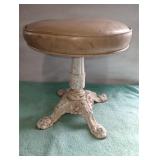 Antique cast iron stool