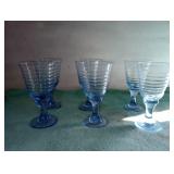 Libby Sirrus blue goblets