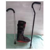 Medical boot / canes