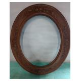 Hand carved frame