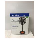 Lasko Cyclone 18 in. 3 Speed Oscillating Pedestal Fan for Home in Black with Adjustable Height, Tilt