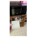 Microwave and Microwave Stand