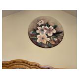 Round Floral Canvas Painting
