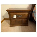 Vintage Kroehler Wood Bedside Table (a)