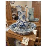 Vintage Chinese Wash Stand Bowl and Pitcher