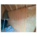 Wood Picket Fence Panel about 6' H