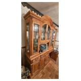 Vintage Oak Hutch - NO CONTENTS