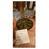 Lot of Vintage Glassware, Libbey, Indiana Green