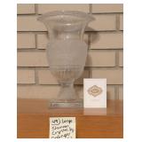 Large Shannon Crystal by Godinger Vase (a)