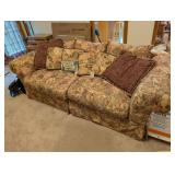 Simple Designs Upholstered Floral 3 Seat Couch