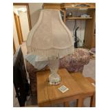 Yugoslavian Lead Crystal Table Lamp