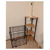 2 Utility Shelves & White Lamp