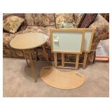 Light Wood TV Trays, Table, Lap Tray