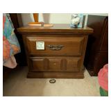 Vintage Kroehler Wood Bedside Table (b)