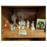 Misc Angel Figurines, Willow Tree, Glass,Wood, Etc