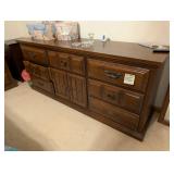 Vintage Kroehler Wood Dresser w/ Mirror
