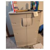 Plastic Outdoor Cabinet w/ Contents