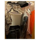 Misc Closet Contents, Folding Chairs, Etc