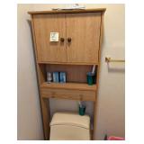 Over the Toilet Cabinet w/ Drawer & Contents