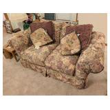Simple Designs Upholstered Floral Love Seat
