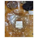 Vintage Jeanette Glass 'Iris' Herringbone