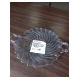 Vtg Fostoria/Colony 12.25' Handled Cake Plate