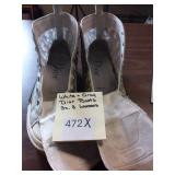 White & Gray Dior Boots Sz 8 Womens