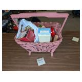 Misc Vtg Basket w/ Contents