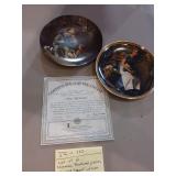 Lot of 2 Norman Rockwell Plates