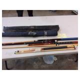 Unscrewable Breakdown Pool Sticks/cues w/Bags