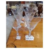 Fostoria 'Lido' Pattern Crystal Wine Glasses