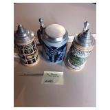 3 Beer Steins