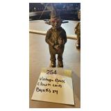 Vintage Brass Clown Coin Banks x 4