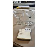 Vintage Glass Lot 5 Pink 9 Clear