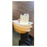 Vintage Anchor Hocking Peach Casserole Dish 3 pcs