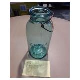 Blue Ball Jar (no lid) 10' H