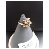 Ornate Gemstone Ring .925 A1