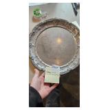 Vintage lot of 3 Silver Serving Trays